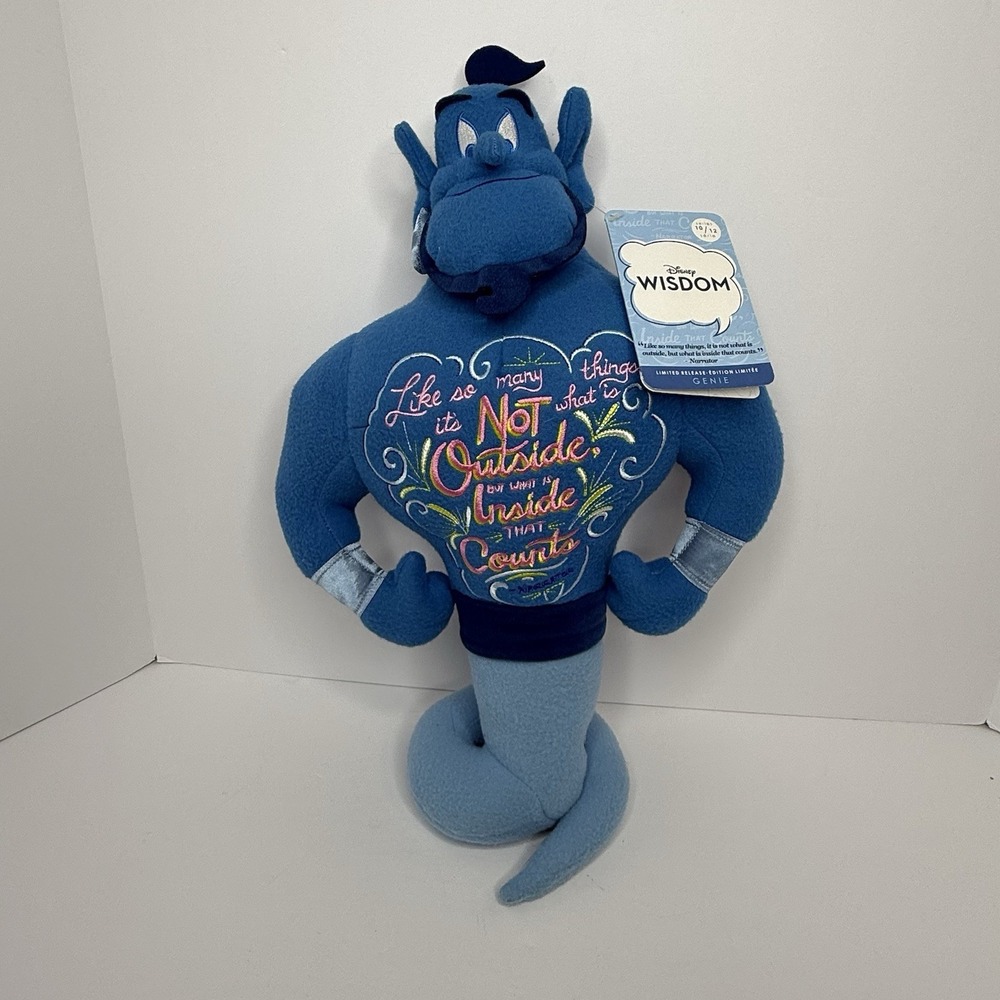 Disney Wisdom Collection Genie Aladdin 19" Plush Limited Release Series 10/12
